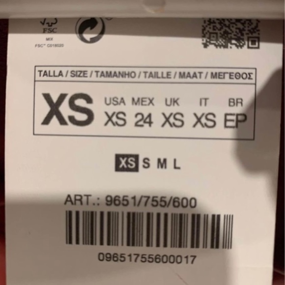 Zara Faux Leather Shirt Dress - Red XS - Picture 4 of 5